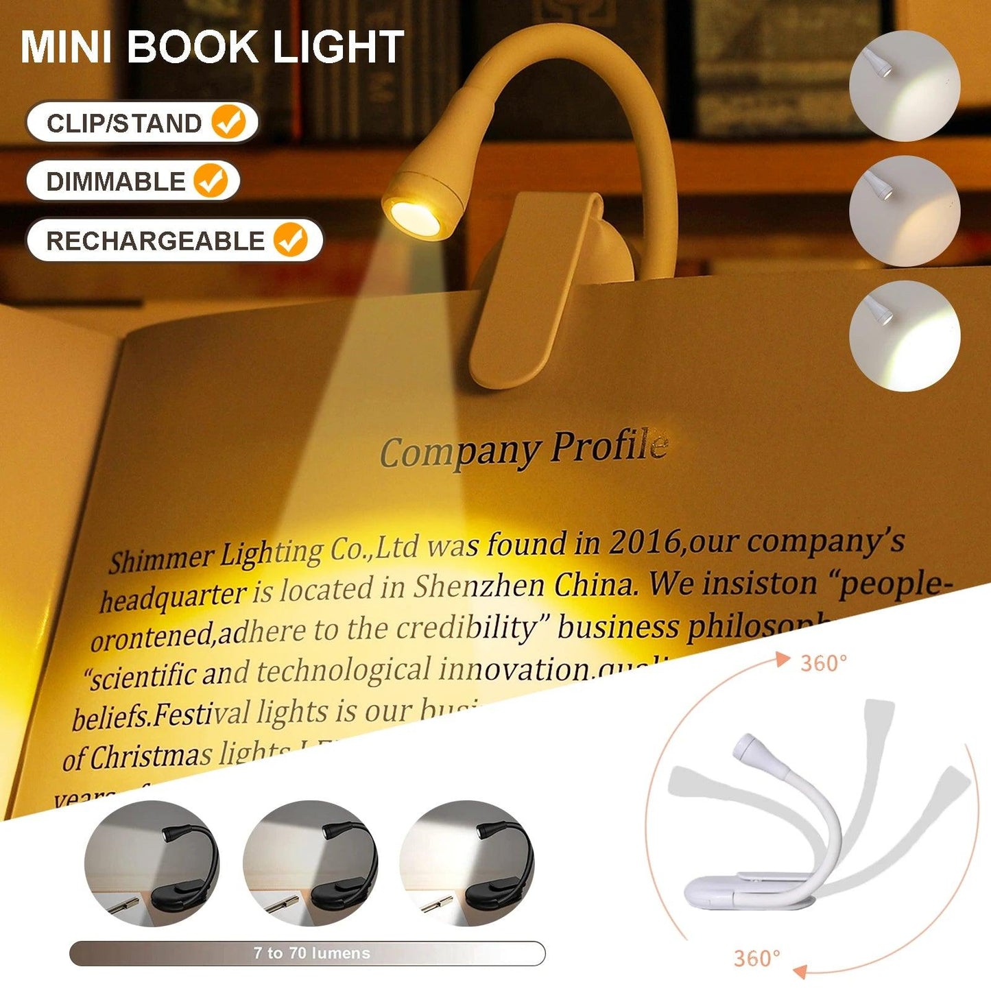 Lumina Book Lights – Rteena